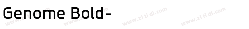 Genome Bold字体转换